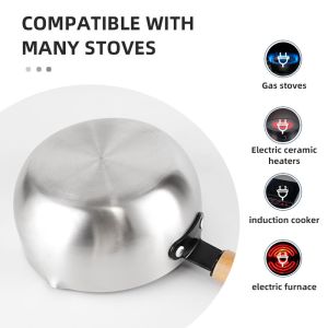 Buy cheap Nonstick Japanese Sauce Pan Single Handle Stainless Steel Sauce Pan from wholesalers