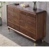 Buy cheap Natural Walnut Solid Wood Entryway Cabinet Wax Polish Minimalist Style from wholesalers