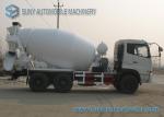6X4 Dongfeng Dalishen Transit Cement Mixer Truck 10000 Litre White Colour