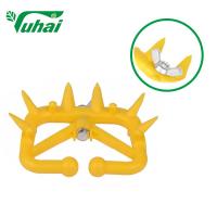 Buy cheap Yellow Green Plastic Calf Weaner , 12.2*8.7*3.3cm Size Cattle Weaning Nose Rings product