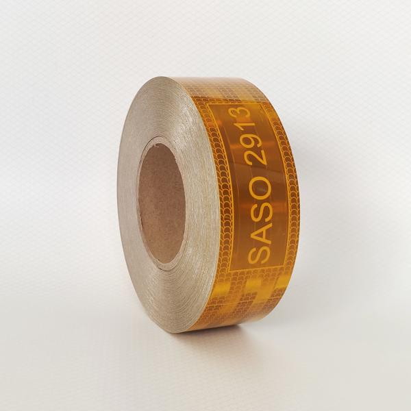 Buy cheap Aluminized Yellow SASO 2913 Conspicuity Reflective Sticker Tape For Truck Trailer from wholesalers