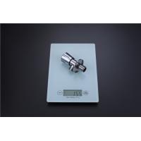 Buy cheap ABS Handle Wash Basin Angle Valve With Red Rushing Copper 304 Stainelss Steel product