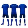 Buy cheap Polyester Fabric Plain Soccer Jerseys Casual Short Sleeved Blue V Neck Sweatshirt from wholesalers