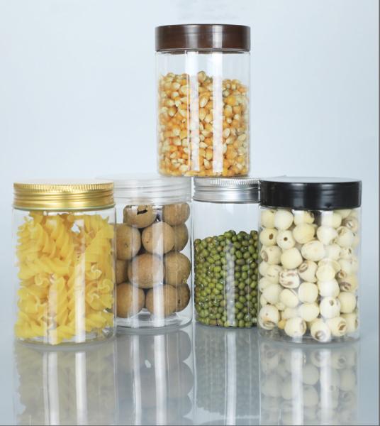 Buy cheap 300ml Versatile Clear Plastic Jars For Cosmetic Food Storage PET Straight Sided Jars from wholesalers