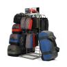 Buy cheap Three Sided Retail Clothing Rack Free Standing Metal Rack Backpack Display Rack from wholesalers