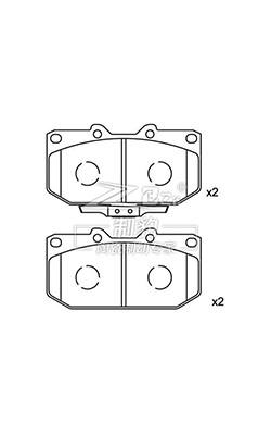 Buy cheap Durable Ceramic Rear Brake Set 04465 35290 For Toyota from wholesalers