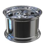 Volvo XC90 B5 2021 20x9.0 Custom 2-PC Rims Polished Lip+Brushed Disc