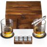 Buy cheap Luxury Wooden Cocktail Box Kit Thanksgiving Whiskey Glass And Stone Set from wholesalers