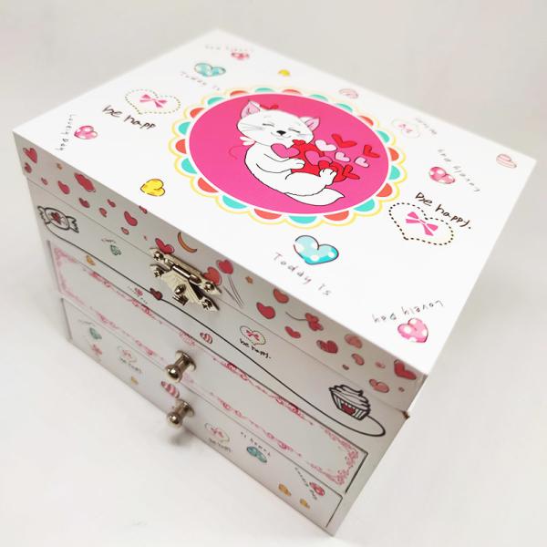 PMS Printing Jewelry Gift Music Box Children Princess Ballerina Dancing Drawer