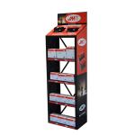 4 Tier Car Battery Display Rack Metal Lithium Battery Rack Display For Retail