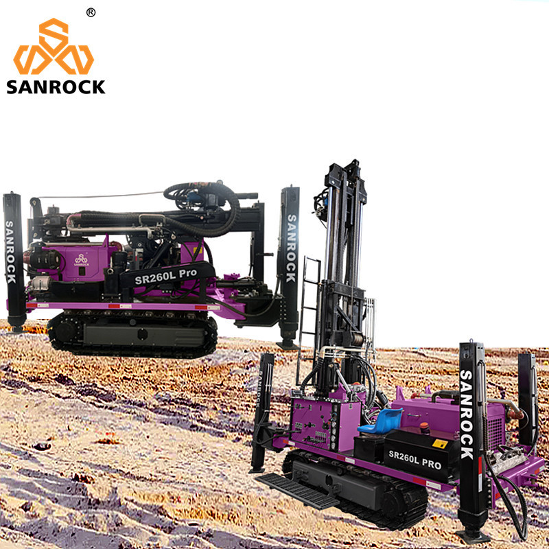 Full Hydraulic Deep Water Drilling Rigs Depth 260m Water Borehole Drilling Machine
