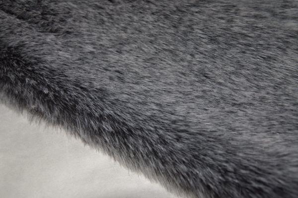 Buy cheap Black 150cm Fox Fur Fabric By The Yard Acrylic Long Hair from wholesalers