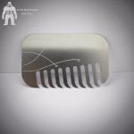 Etched Original Stainless Steel Metal VIP Passes Cards With Cut Out Shape