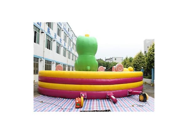 Buy cheap Attractive Frog Inflatable Jumping Bouncy With Blower Commercial Grade from wholesalers
