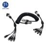 Buy cheap Screw Type Connection Rear View Camera Cable Heavy Duty Trailer Cable Coil With Inputs from wholesalers