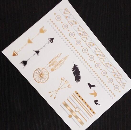 Buy cheap Rose gold metallic tattoo, Jewelry inspired metallic tattoo. from wholesalers