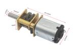3V, 6V, 12V N20 Small DC Gear Motors JGA12-N20