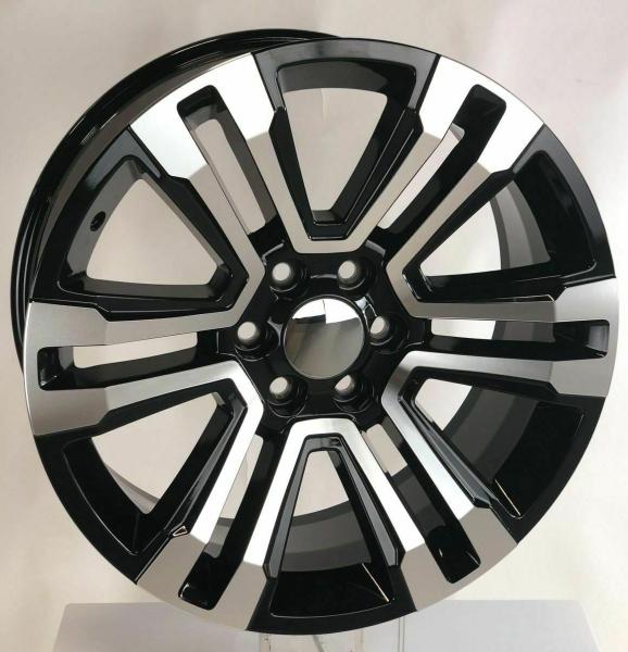 Buy cheap 5822 24 GMC Replica Rims Black Wheels Fit Tahoe Silverado Sierra Yukon Escalade from wholesalers