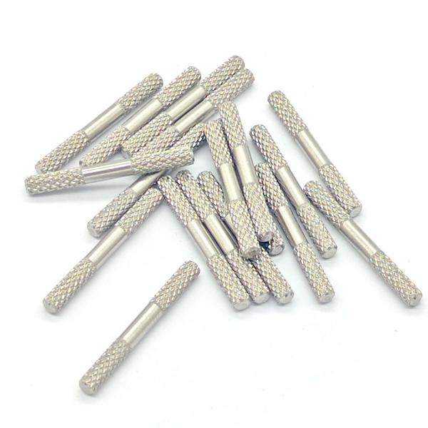 Buy cheap Non Standard Turned Metal Parts Cylindrical Knurled Pins For Walking Centering Machine from wholesalers