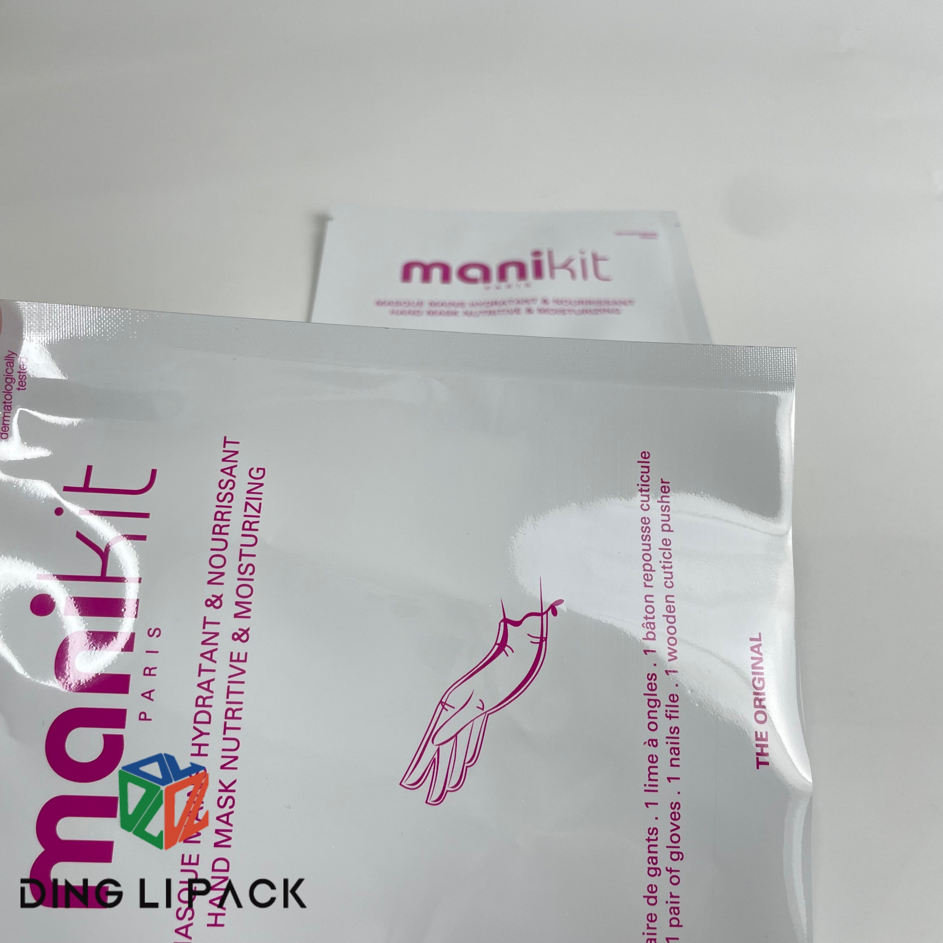 Custom Printed Logo Design open top heat foil aluminum heat seal 3 sides sealing bag vacuum uk on