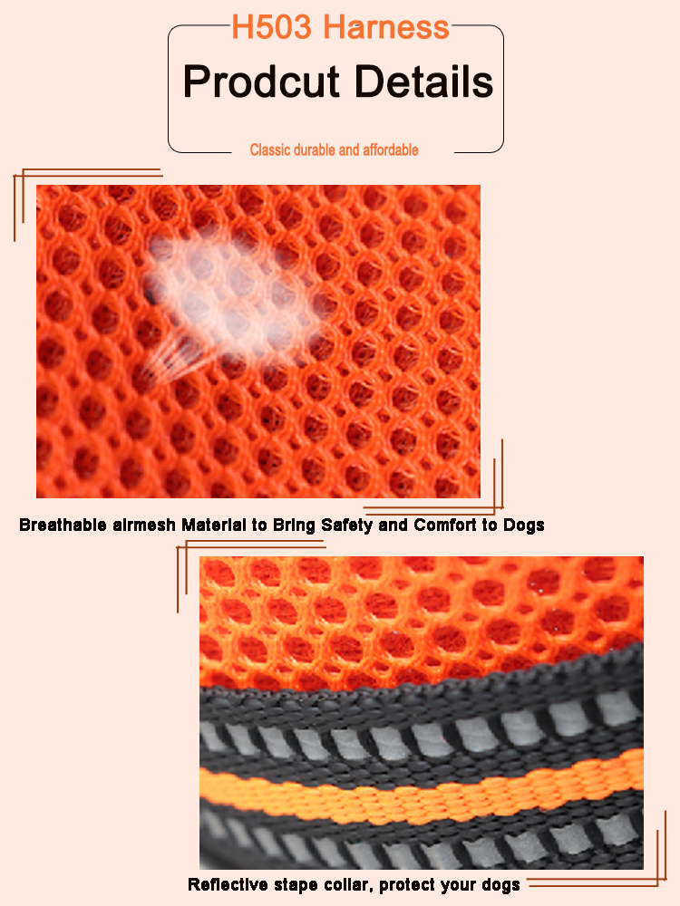 Reflective Pet Dog Harness And Leash No Pull Reversible Padded Adjustable Step In Mesh