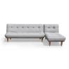 Buy cheap L Shaped Folding Sofa Bed Blue/Grey Polyester Upholstered Modern Sofa Bed Wholesale from wholesalers