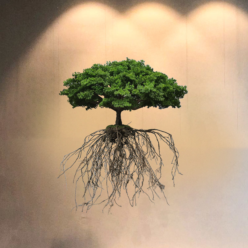 Anti UV Vertical Greening Artificial Simulated Plant Decor Suspended Space Pendant