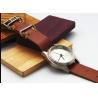 Buy cheap Hand Made Stainless Steel Watch With Leather Band A Whole Straps Through from wholesalers