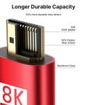 High Speed HDMI Video Audio Cable 4K 120Hz 8K 60Hz with Bare Copper Wire Core