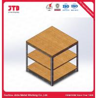 Buy cheap 150kgs Metal Wood Shelving Unit MDF 3 Tier Display Rack product