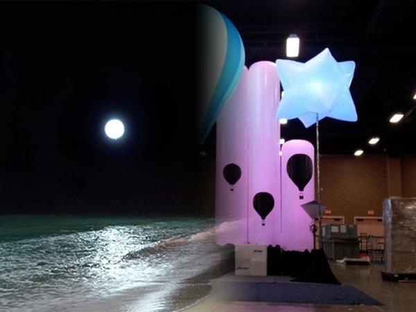 Buy cheap Wedding Decoration Inflatable Light Built In Rgb White Led Dia 1.2 Meter from wholesalers