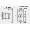 Buy cheap Millimeter Wave Connectors 2 Holes Flange Panel Connectors Female 2.92mm from wholesalers