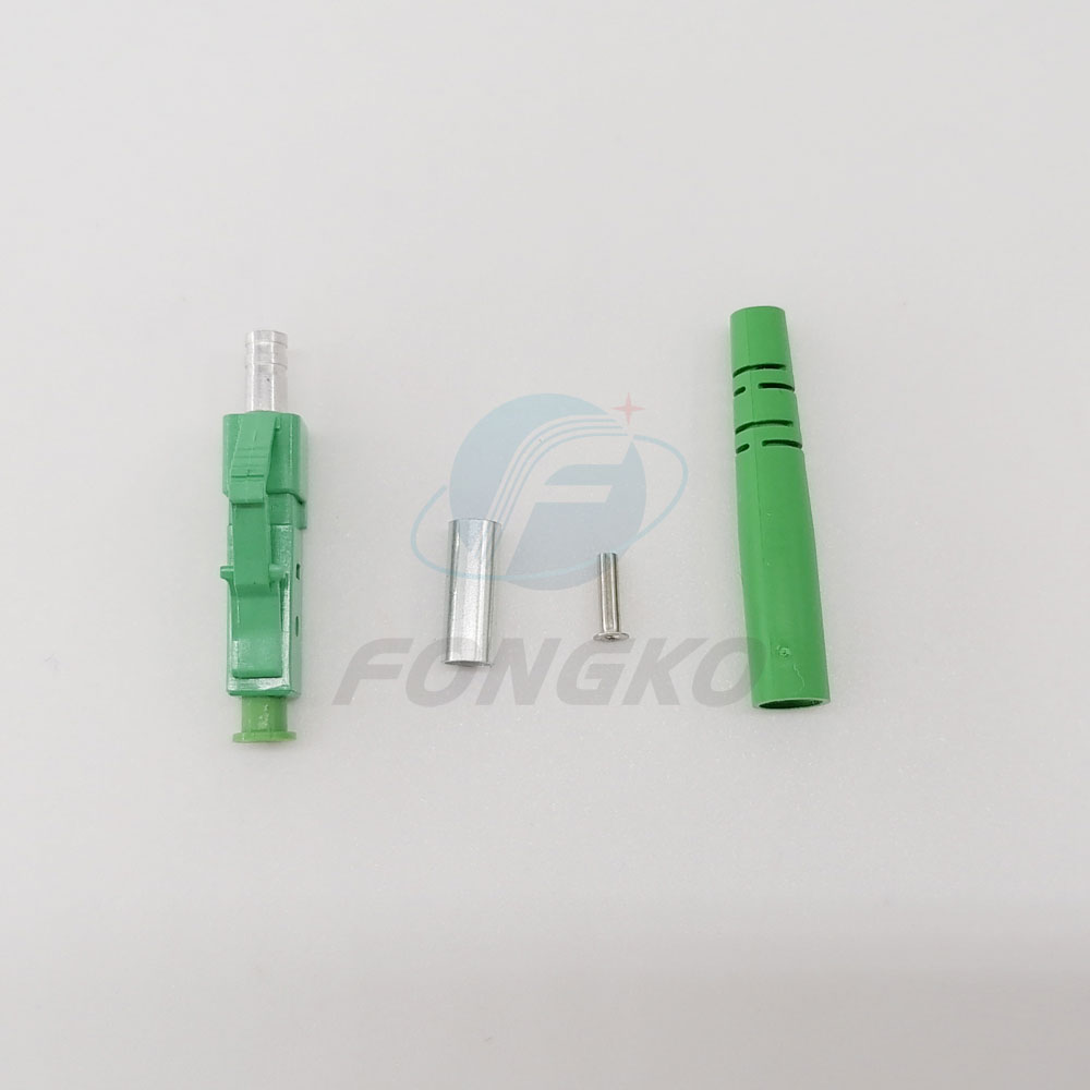 Custom LC APC SM 3.0mm Fiber Optic Connector for LANs WANs