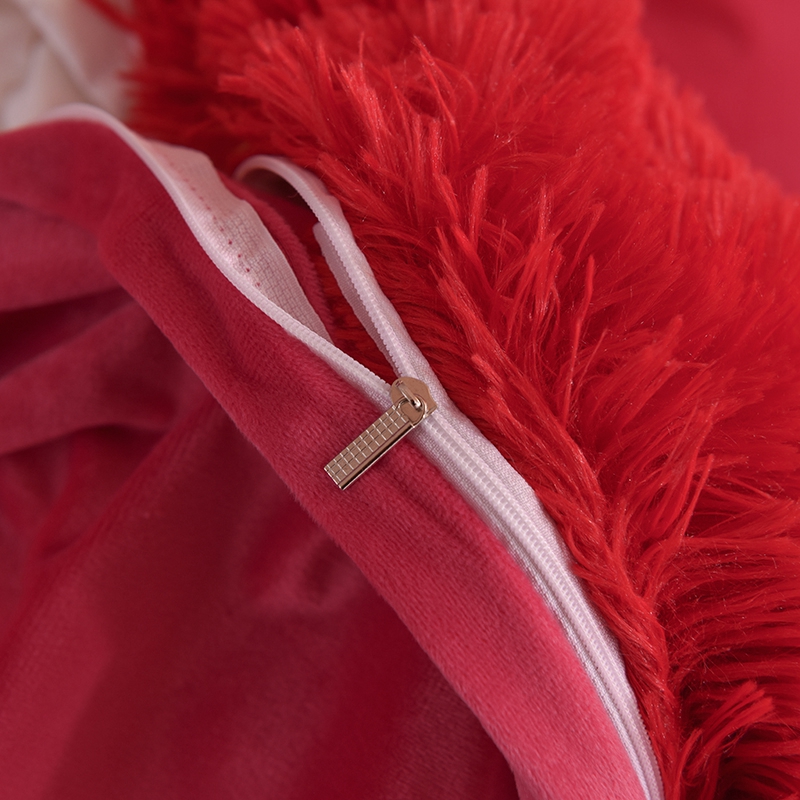 Princess Style Custom Christmas Luxury Shaggy Flanell Warm Bedding for Autumn Winter