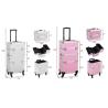 Buy cheap 2 In 1 Aluminum Makeup Trolley Case Pink Color On Wheels from wholesalers