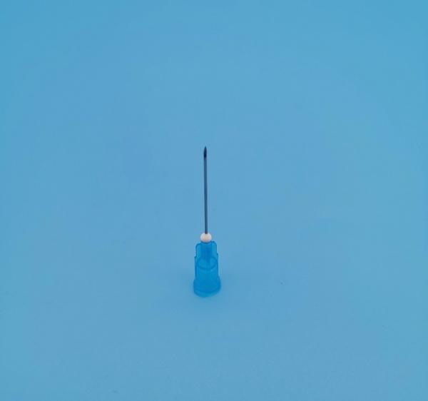 Quality Blue Grey Disposable Syringe Needles Side Hole Out Diameter 1.8mm 15G for sale