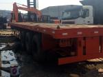 20 Ft Tri Axles Used Truck Trailers Single Drum Roller For Transportation