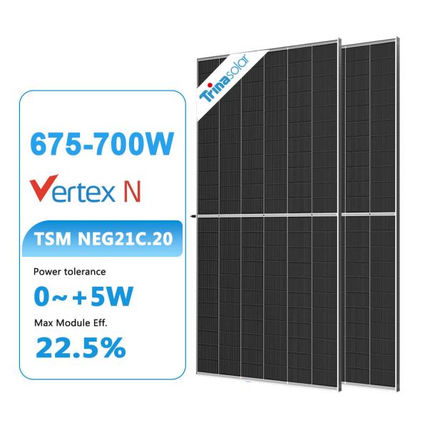 Buy cheap 182mm Half Cut Cell N-Type NEG 21C.20 675W 680W 690W 695W 700W Bifacial PV Panel TSM-NEG21C.20 from wholesalers