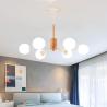 Buy cheap Modern wooden chandelier with white glass bubbles replica chandelier(WH-MI-248) from wholesalers