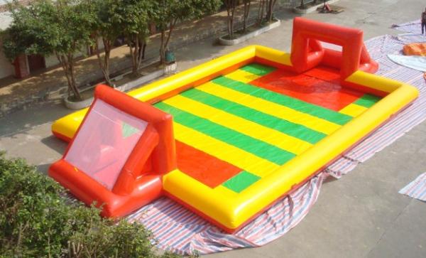 Colorful Inflatable Football Playground / Inflatable Sports Games For Sport