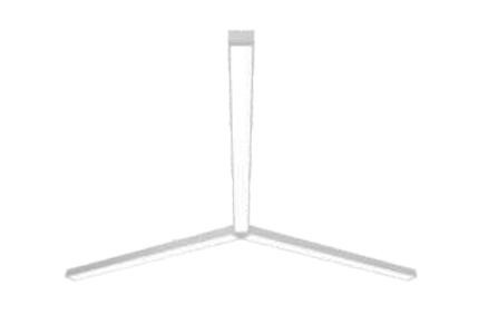 SMD 2835 LED Linear Pendant Light High CRI White Color For Indoor Lighting Area