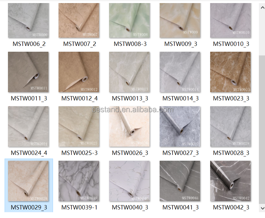 Fashional 3D White Marble Contact Paper Vinyl Waterproof Wallpaper for Bathrooms Glossy Wall Paper Marble Roll 60cm * 10m