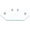 Buy cheap Clear Flat Tempered Glass Shelf for Bathroom Wall Mounted and Interior Decoration from wholesalers
