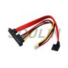 Buy cheap Red Color 7+15pin 22pin SATA Cable Female To SATA Female W/ Molex IDE 4Pin Power from wholesalers