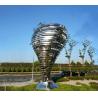 Buy cheap Outdoor Stainless Steel Art Sculptures Flower Bud Polished Mirror Surface from wholesalers