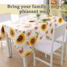 Buy cheap Oilproof PEVA Sunflower Plastic Table Cover For Daily Life from wholesalers