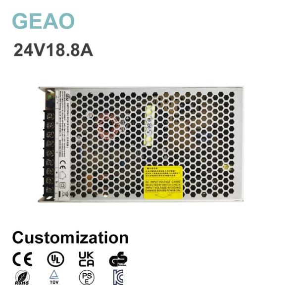 Buy cheap 24V 18.8A Switched Mode Power Supply For AC DC Electric Baking Machine Phototherapy Machine Cash Register Lab from wholesalers