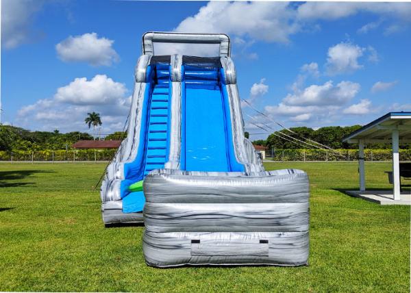 Buy cheap Huge Rapid PVC Tarpaulin 0.5MM 22 Feet Giant Inflatable Slide from wholesalers
