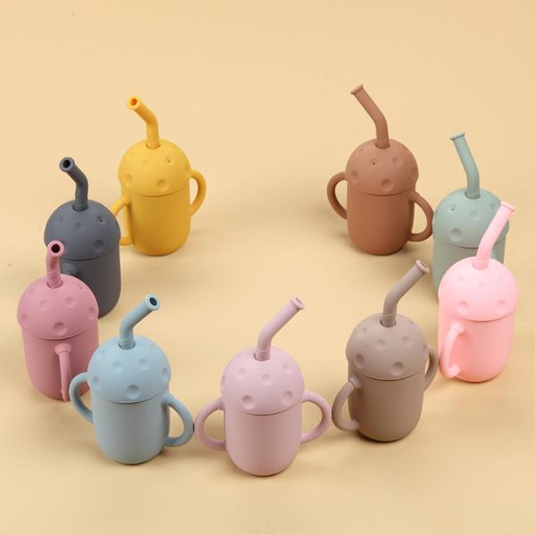 Buy cheap Portable Silicone Feeding Cup Baby Silicone Drinking Cups ODM 11*6.5*14cm from wholesalers