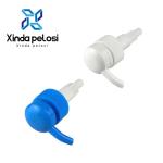 24 410 White Lotion Pump Up-Under Locking Reusable Lotion Dispenser Blue Spray